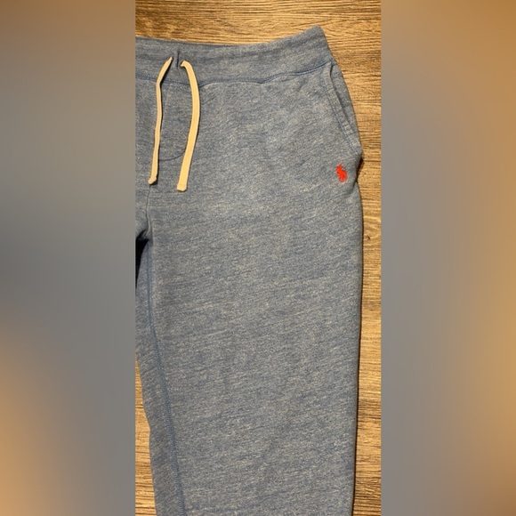 Ralph Lauren Light Blue Fleece Joggers with Red Logo Size XXL - Picture 3 of 6